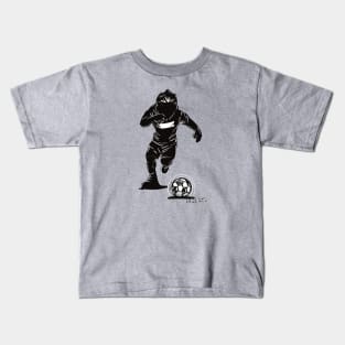 Footballer Sihouette7 Kids T-Shirt